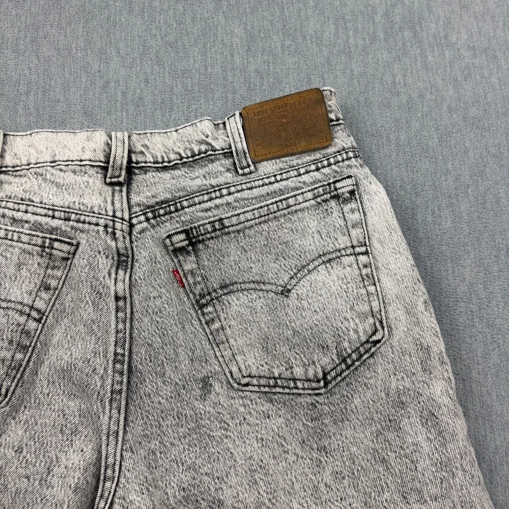 Vintage Levis 540 Jeans Mens 34x29 Fit 32x28 Gray Relaxed Acid Wash USA Made 80s